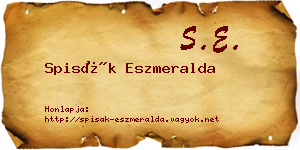 Spisák Eszmeralda névjegykártya